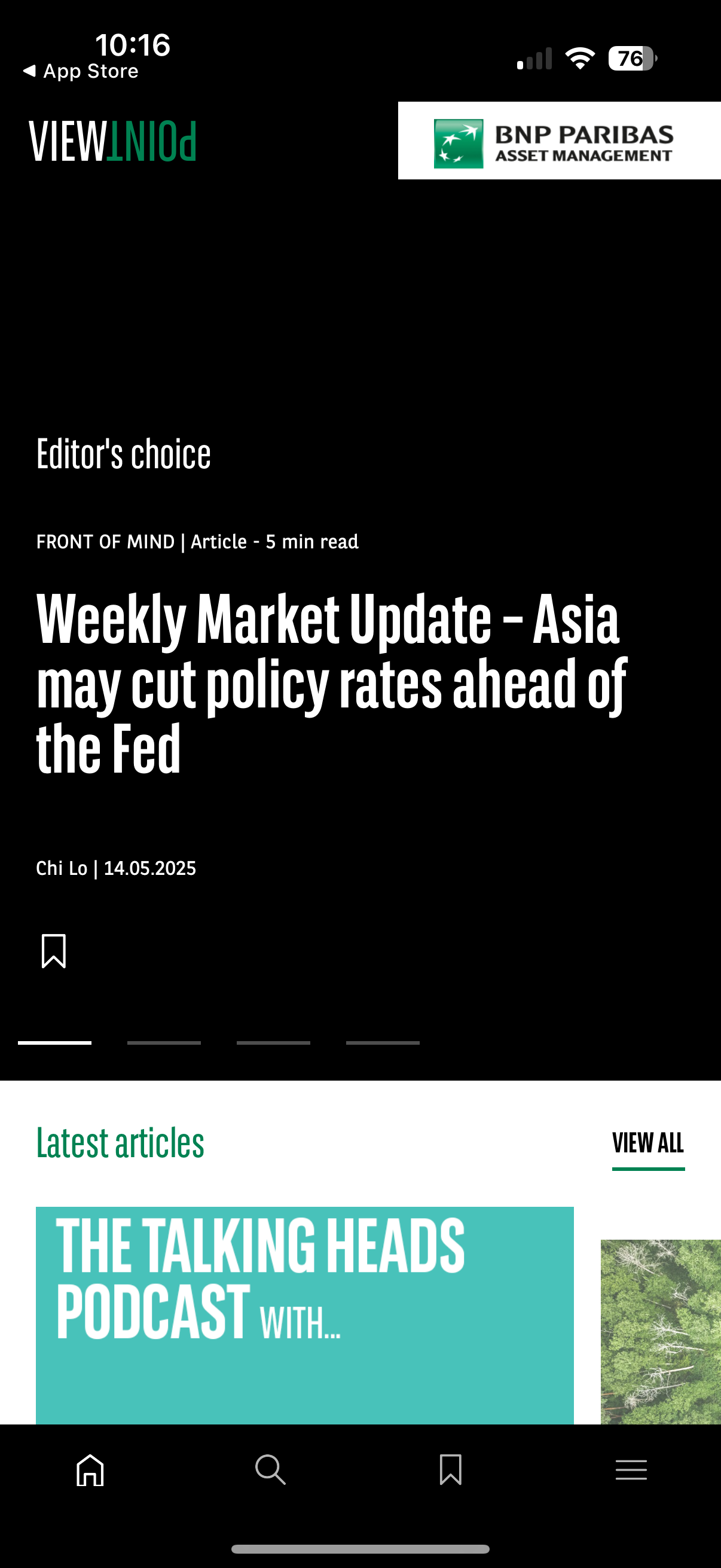 Application mobile BNP Paribas Assets Managment